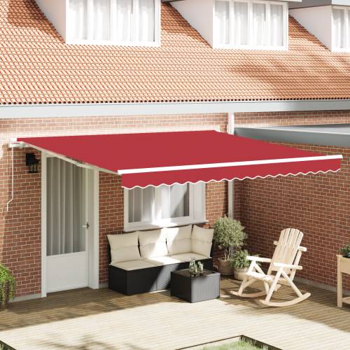 Ručna uvlačna tenda Crvena 400x350 cm Cijena