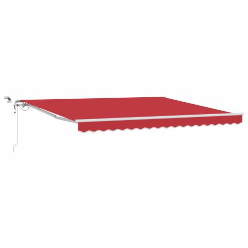 Automatska uvlačiva tenda s LED crvena 400x350 cm Cijena