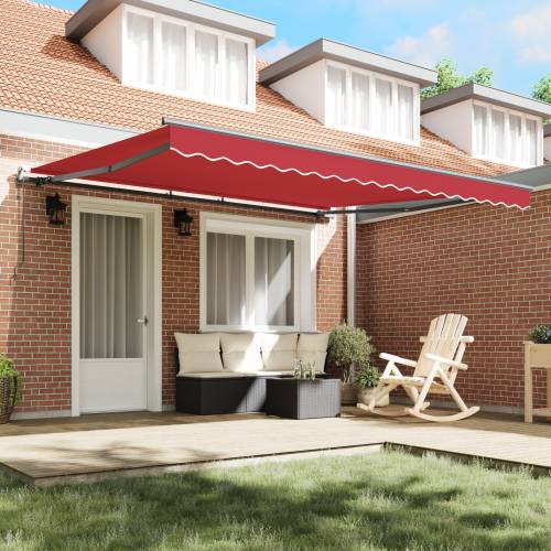 Automatska nadogradna tenda crvena 400x350 cm Cijena