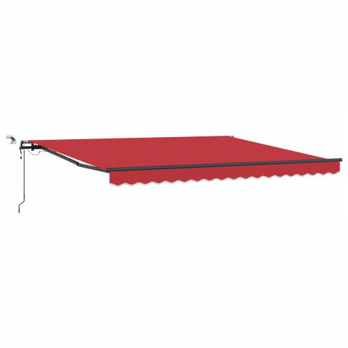 Automatska uvlačiva tenda s LED Crvena 400x350 cm Cijena