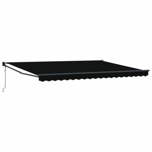 Automatska uvlačiva tenda crna 450x300 cm Cijena