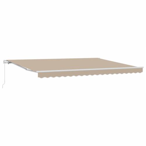 Ručno upravljana uvlačiva tenda Bež 450x300 cm Cijena