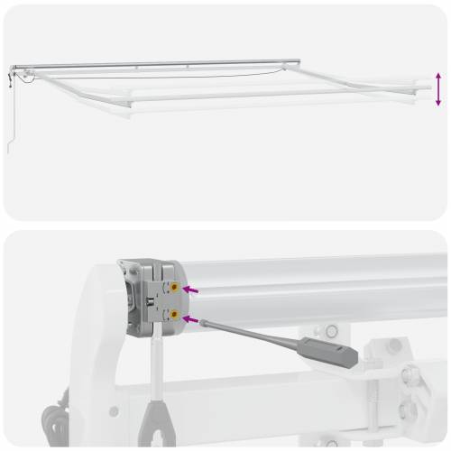 Automatska Uvlačiva Tenda s LED Bež 450x300 cm Cijena
