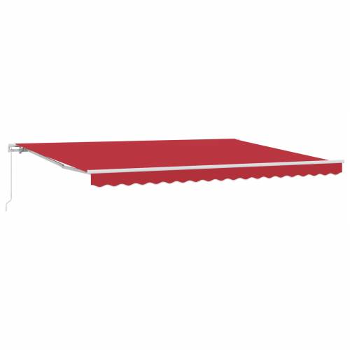 ručno uvlačiva tenda crvena 450x300 cm Cijena