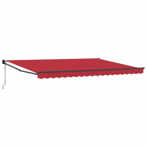 Automatska Uvlačiva Tenda Crvena 450x300 cm Cijena