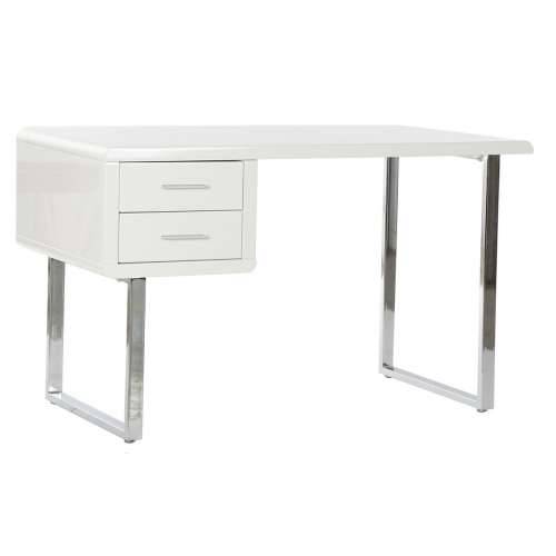 Pisaći stol DKD Home Decor Bijela Srebrna Metal Drvo MDF 120 x 55 x 76 cm Cijena