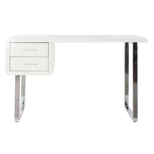 Pisaći stol DKD Home Decor Bijela Srebrna Metal Drvo MDF 120 x 55 x 76 cm Cijena