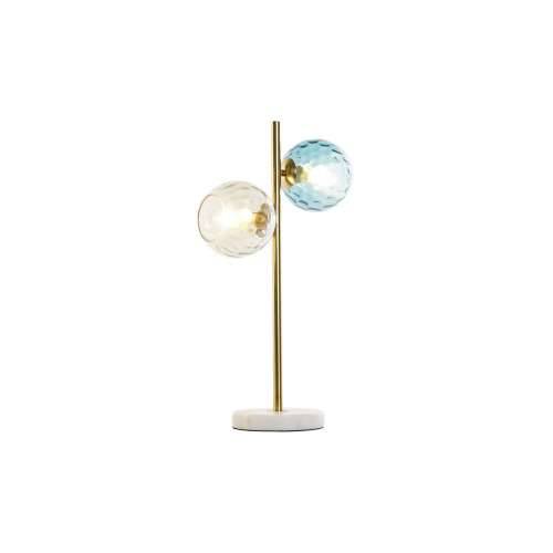 Stolna svjetiljka DKD Home Decor Pisana zlatan Kristal Melamin 40 W 220 V 32 x 32 x 58 cm Cijena