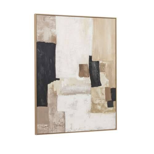 Slika Home ESPRIT Bijela Bež Apstraktno gradski 92 x 4,5 x 121,5 cm (2 kom.) Cijena