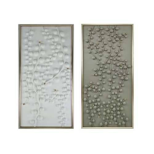 Slika Home ESPRIT Bijela Zelena zlatan moderan 70 x 3,5 x 140 cm (2 kom.) Cijena