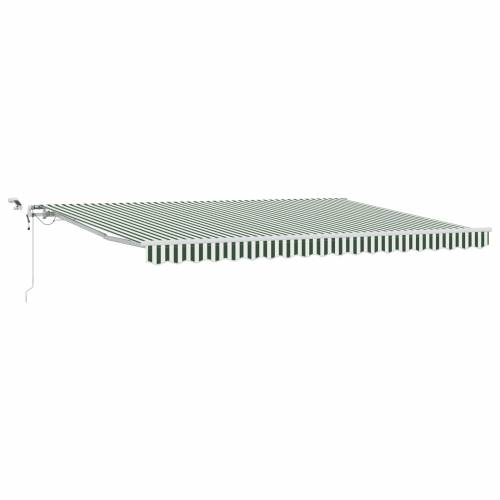 Automatska uvlačiva tenda s LED zelenom i bijelom 450x300 cm Cijena