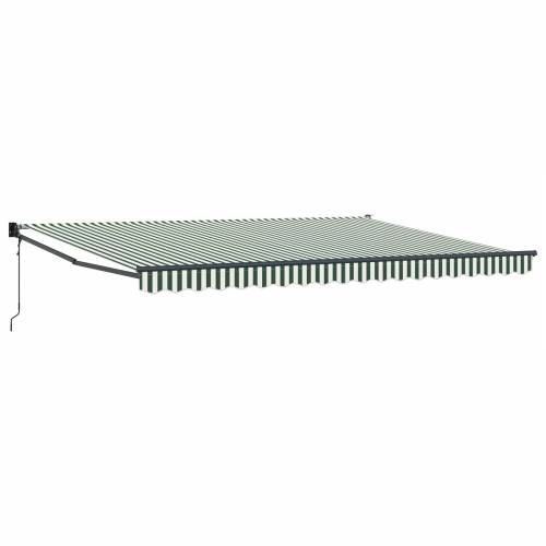 Automatska uvlačiva tenda Zelena i bijela 450x300 cm Cijena