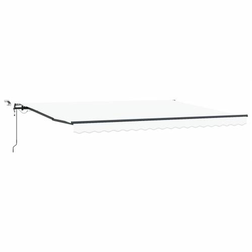 Automatska uvlačiva tenda s LED-om Bijela 450x350 cm Cijena