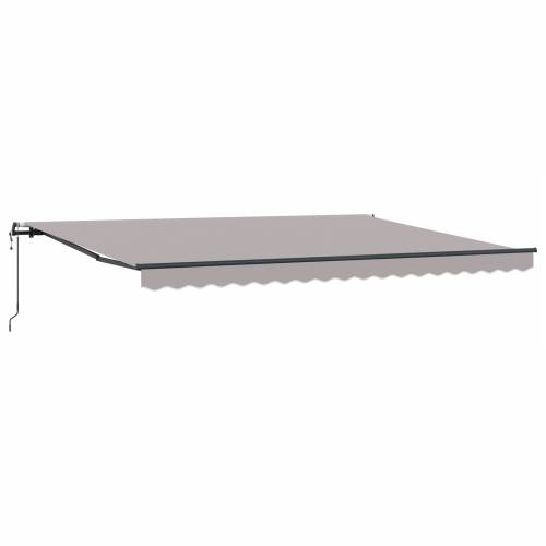 automatska uvlačiva tenda svijetlosiva 450x350 cm Cijena
