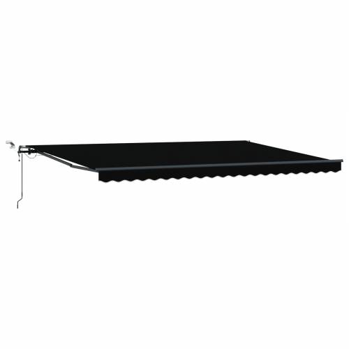 Automatska uvlačiva tenda s LED crna 500x300 cm Cijena