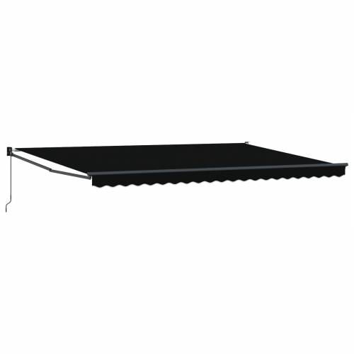 ručna uvlačiva tenda Crna 500x300 cm Cijena