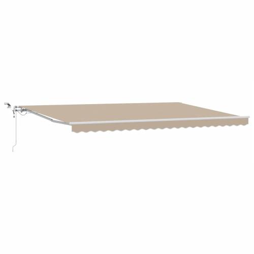 Automatska uvlačiva tenda s LED-om bež 500x300 cm Cijena
