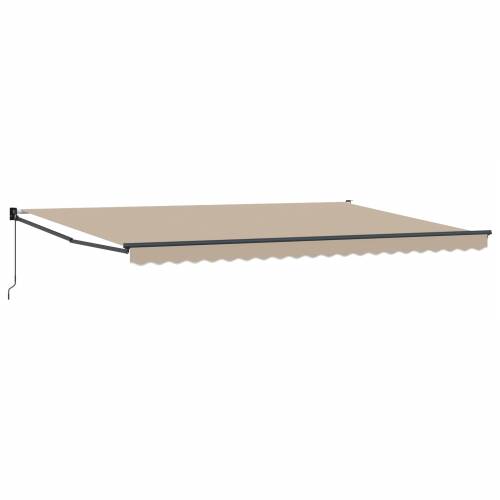 Ručno uvlačiva tenda Bež 500x300 cm Cijena