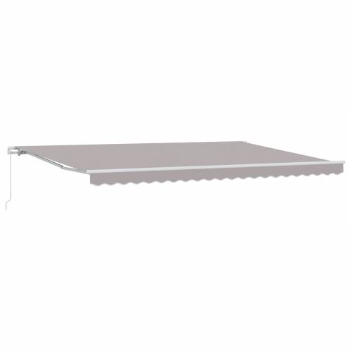 Ručna uvlačiva tenda svijetlo siva 500x300 cm Cijena