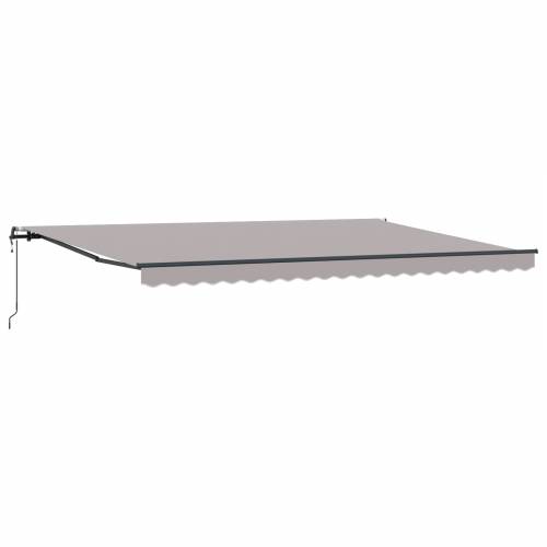 Automatska zakretna tenda svjetlosiva 500x300 cm Cijena