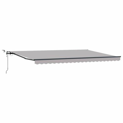 Automatska uvlačiva tenda s LED svjetlima svjetlosiva 500x300 cm Cijena