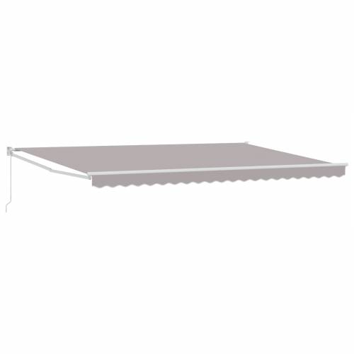 ručna uvlačiva tenda svijetlo siva 500x300 cm Cijena