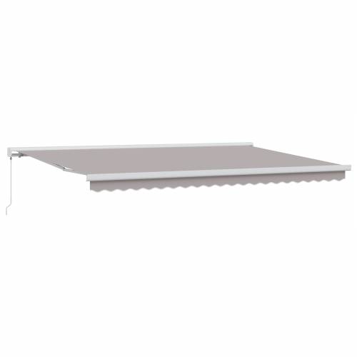 Ručno uvlačiva tenda svjetlosiva 500x300 cm Cijena