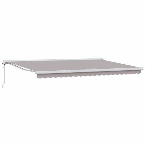 Automatska povlačna tenda svjetlosiva 500x300 cm Cijena