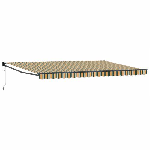Automatska uvlačiva tenda Zeleno i Žuta 500x300 cm Cijena