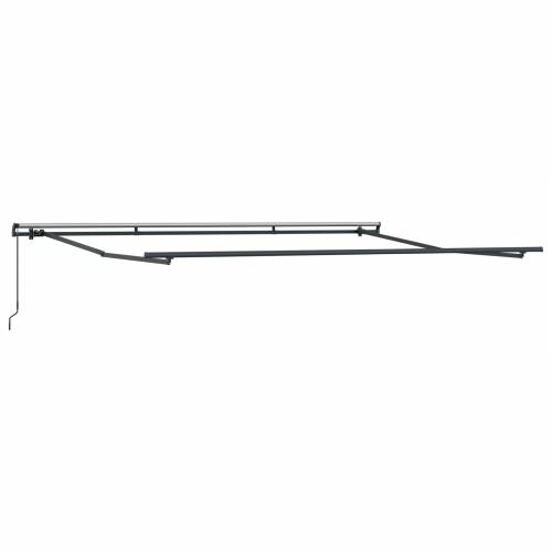 Manualna uvlačiva tenda crna 500x350 cm Cijena