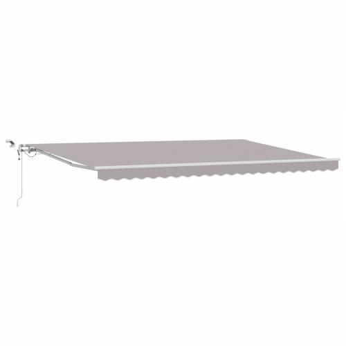Automatska uvlačiva tenda s LED svjetlom svjetlosiva 500x350 cm Cijena