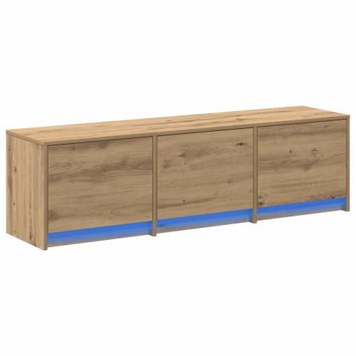 TV ormarić s LED-om Hrast 140x34x40 cm Konstruirano drvo Cijena