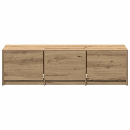 TV ormarić s LED-om Hrast 140x34x40 cm Konstruirano drvo Cijena