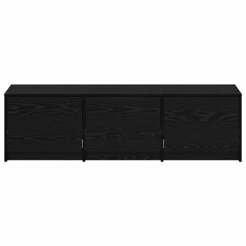 TV Kabinet s LED Crnim Hrastom 140x34x40 cm Inženjerska Drva Cijena