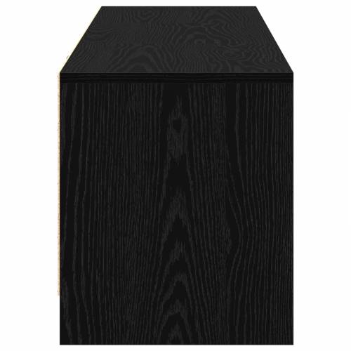 TV Kabinet s LED Crnim Hrastom 140x34x40 cm Inženjerska Drva Cijena