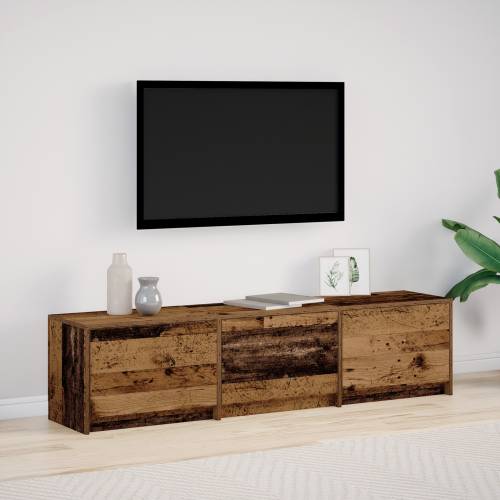 TV Kabinet s LED Starim Drvom 162.5x34x40 cm inženjersko drvo Cijena