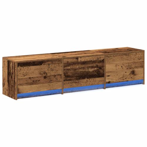 TV Kabinet s LED Starim Drvom 162.5x34x40 cm inženjersko drvo Cijena