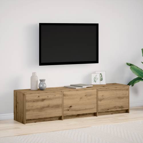 TV Ormar s LED funkcijom od Hrasta 165x34x40 cm Konstruirano Drvo Cijena