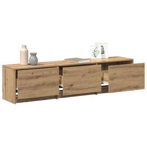 TV Ormar s LED funkcijom od Hrasta 165x34x40 cm Konstruirano Drvo Cijena