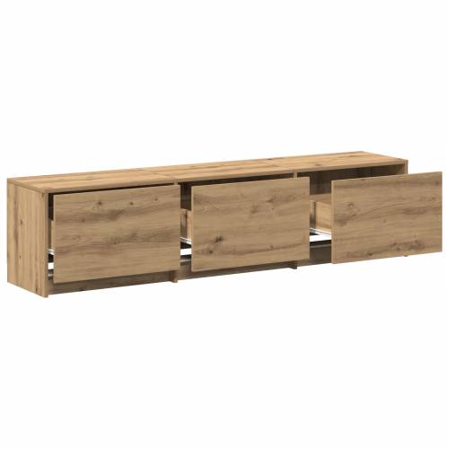 TV Ormar s LED funkcijom od Hrasta 165x34x40 cm Konstruirano Drvo Cijena
