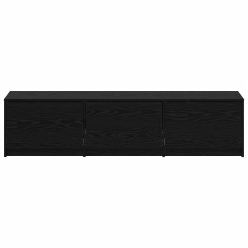 TV ormar s LED crni hrast 162.5x34x40 cm konstruirano drvo Cijena