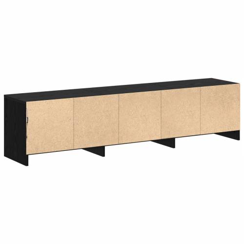 TV ormar s LED crni hrast 162.5x34x40 cm konstruirano drvo Cijena