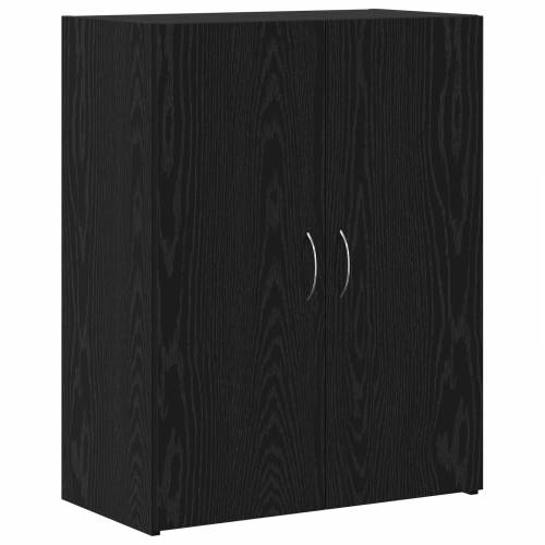 Uredski Ormar Crni Hrast 60x32x77.5 cm Konstruirano Drvo Cijena