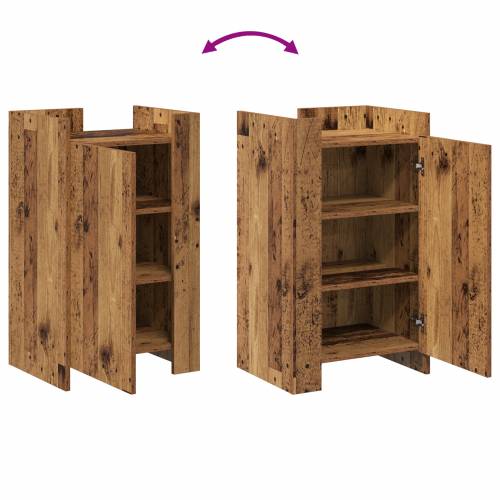 Servirni stol Stari drvo 45x35x75 cm Inženjerska drva Cijena