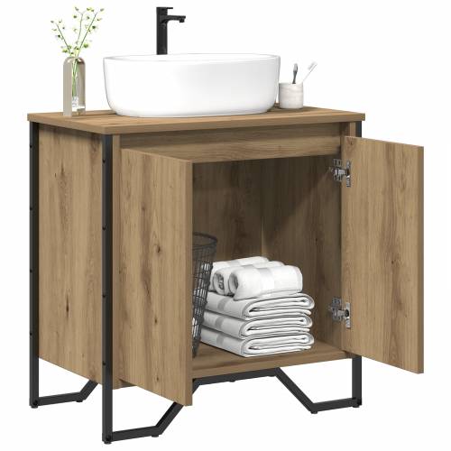 Kupaonski ormarić za Lavabo - Umivaonik Umjetnički hrast 60x35x50 cm Konstruirano drvo Cijena