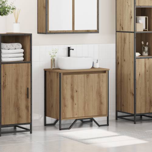 Kupaonski ormarić za Lavabo - Umivaonik Umjetnički hrast 60x35x50 cm Konstruirano drvo Cijena