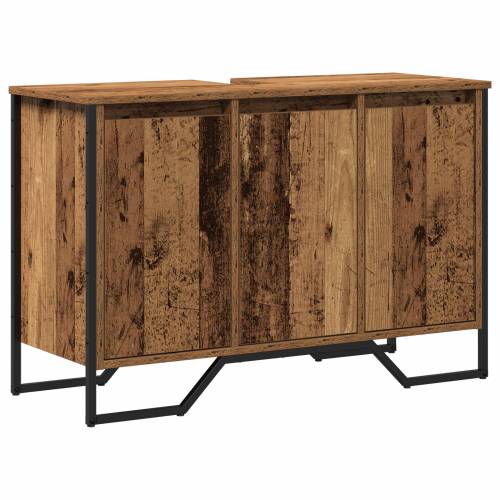 ormarić za Lavabo - Umivaonik Staro drvo 91x35x60 cm Konstrukcija od drveta Cijena