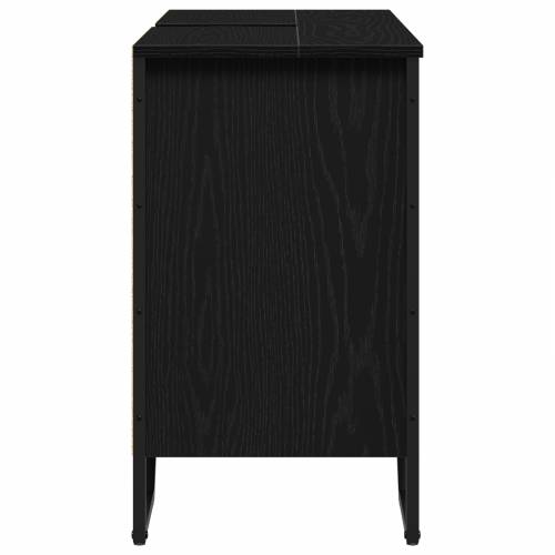Kupaonski ormar za Lavabo - Umivaonik Crni hrast 91x35x60 cm Konstruirano drvo Cijena