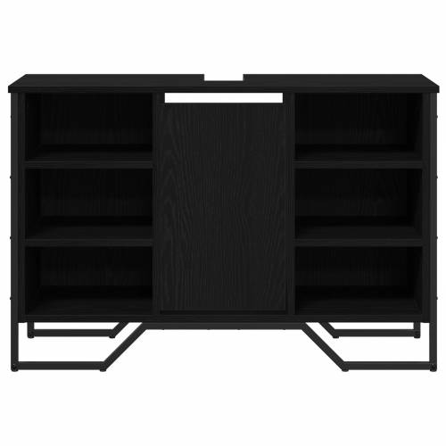 Ormar za sudoper u kupaonici Crni hrast 91x35x60 cm Konstruirano drvo Cijena
