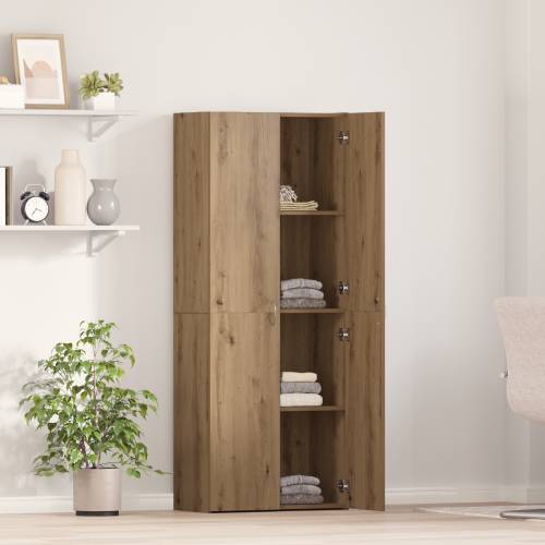 Visoki ormar od ribljevog hrasta 60 x 32 x 153 cm, konstruirano drvo Cijena